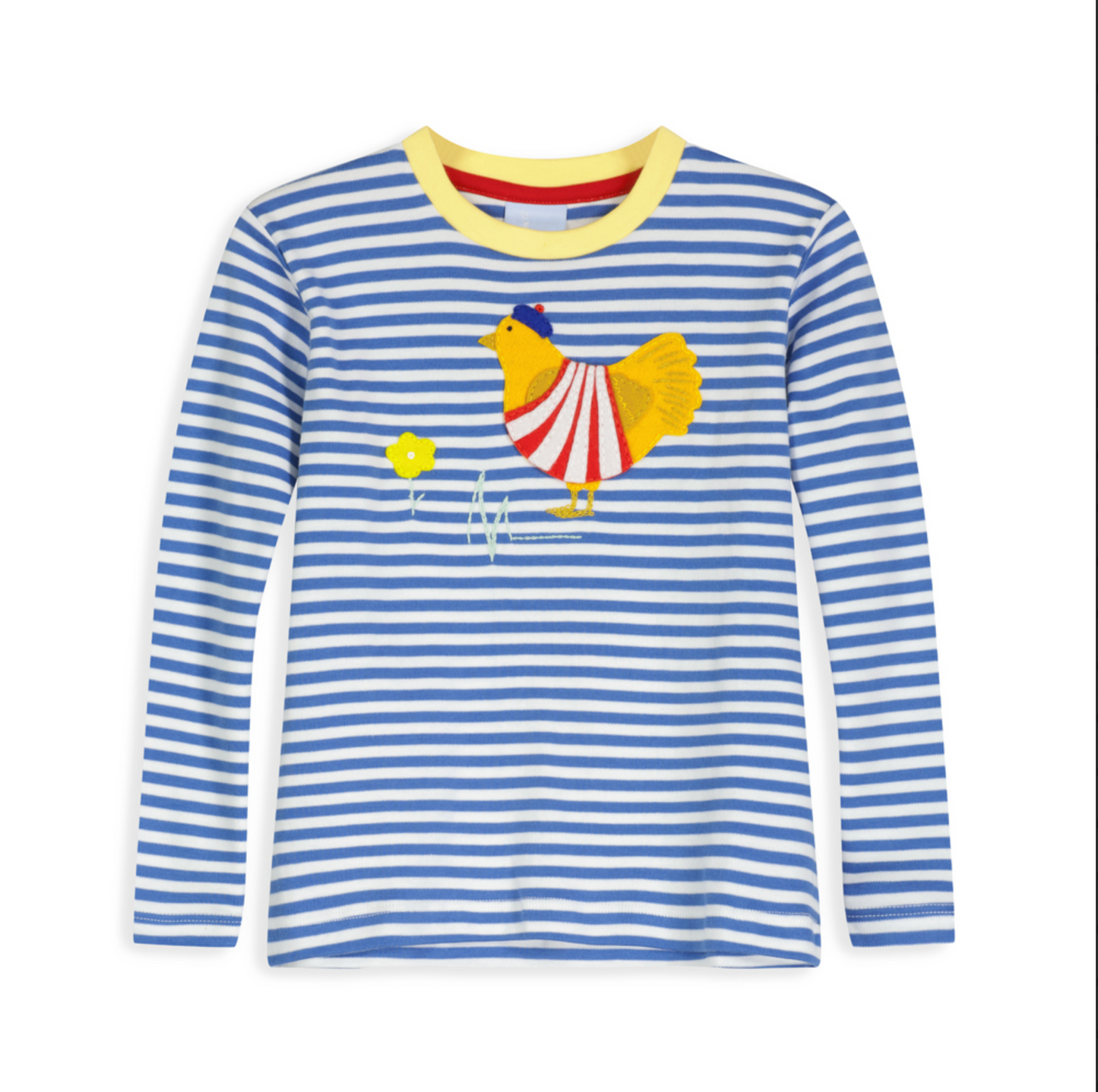 Striped LS French Hen Tee