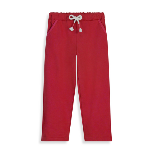 Chase Red French Terry Pant