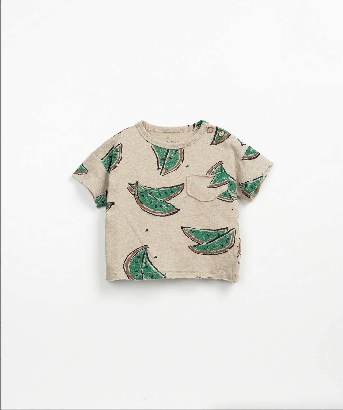 Printed Watermelon Jersey SS Tee