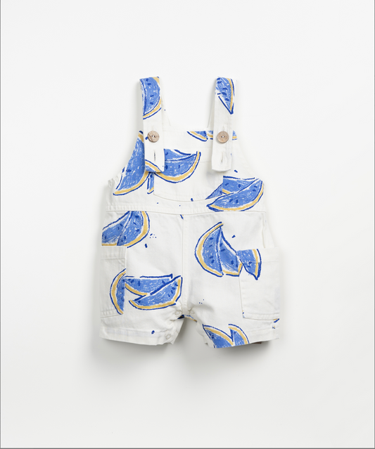 Watermelon Printed Twill Romper