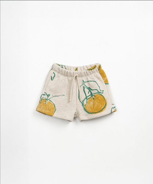 Printed Oranges & Leaves Shorts