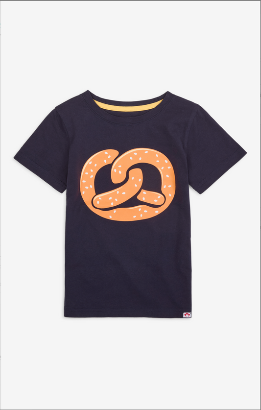 Navy Graphic Pretzel Tee