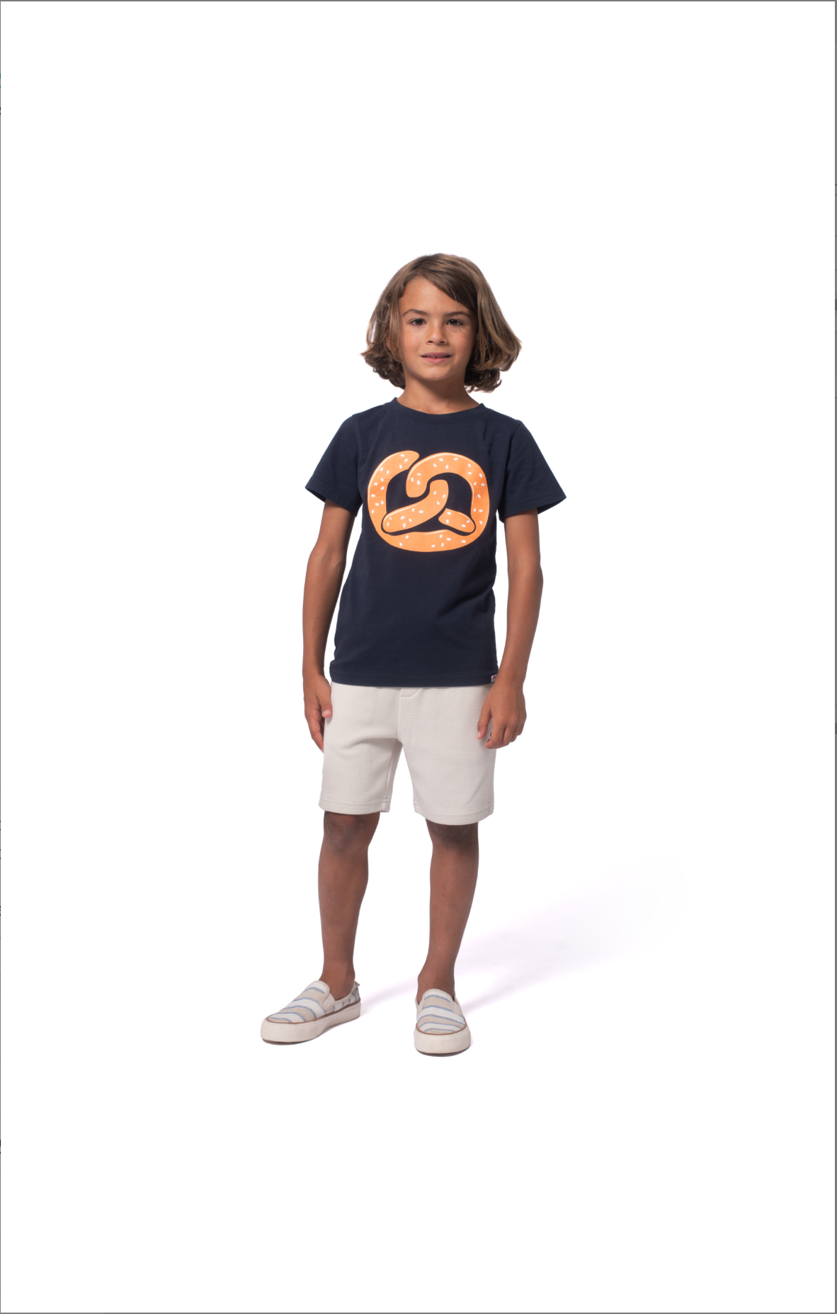 Navy Graphic Pretzel Tee