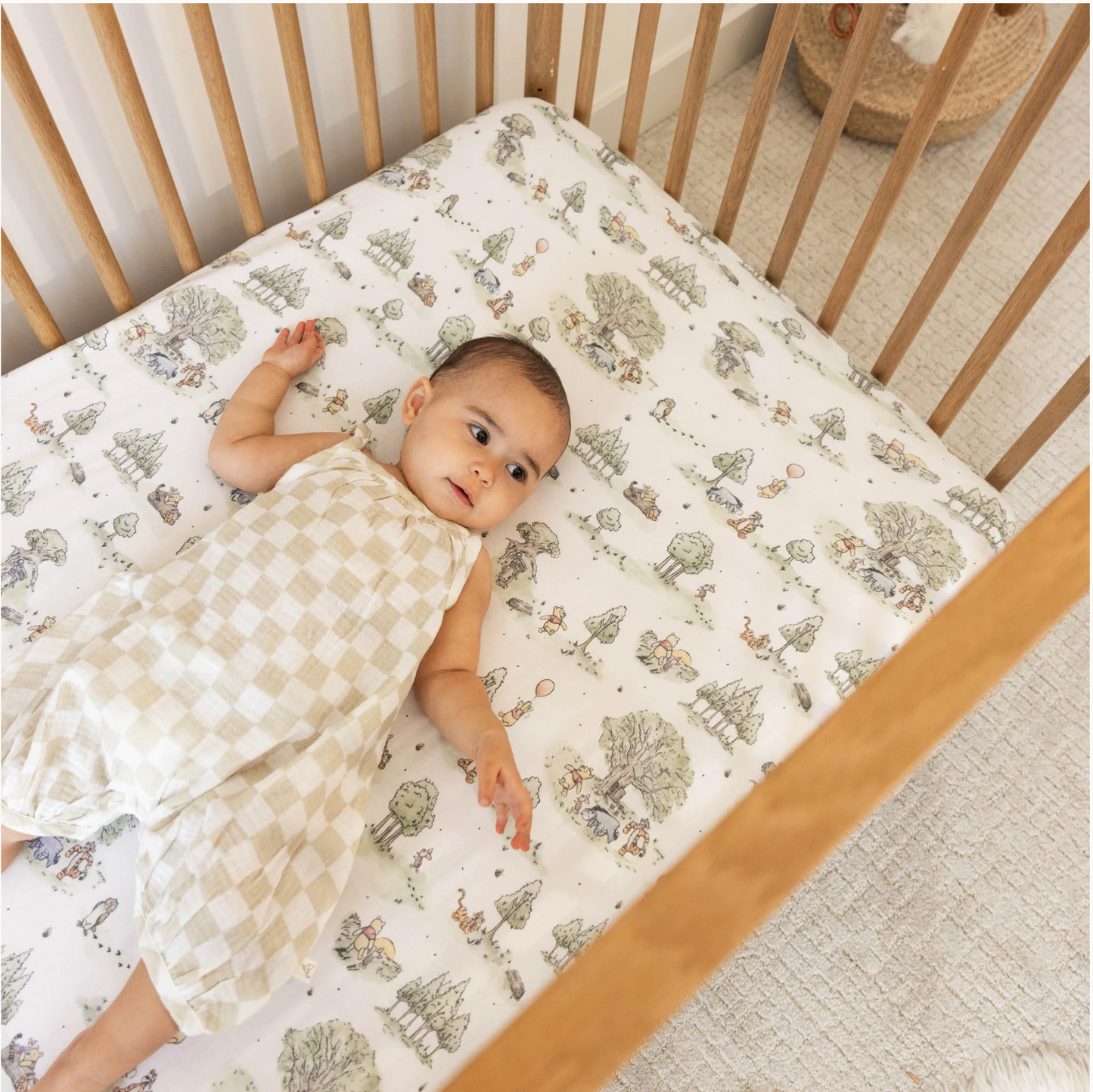 Hundred Acre Wood Premium Crib Sheet