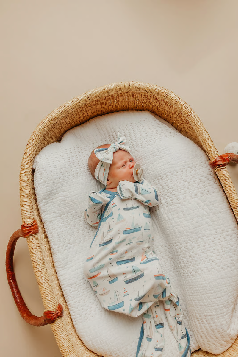 Fischer Newborn Knotted Gown