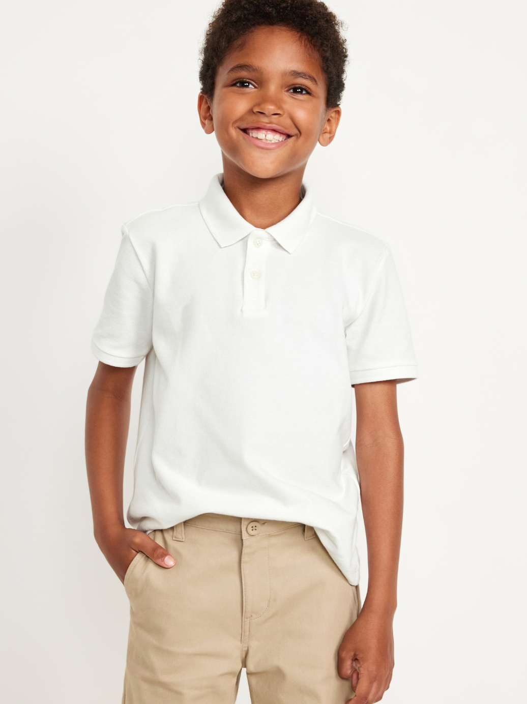 Hayden Knit Polo White