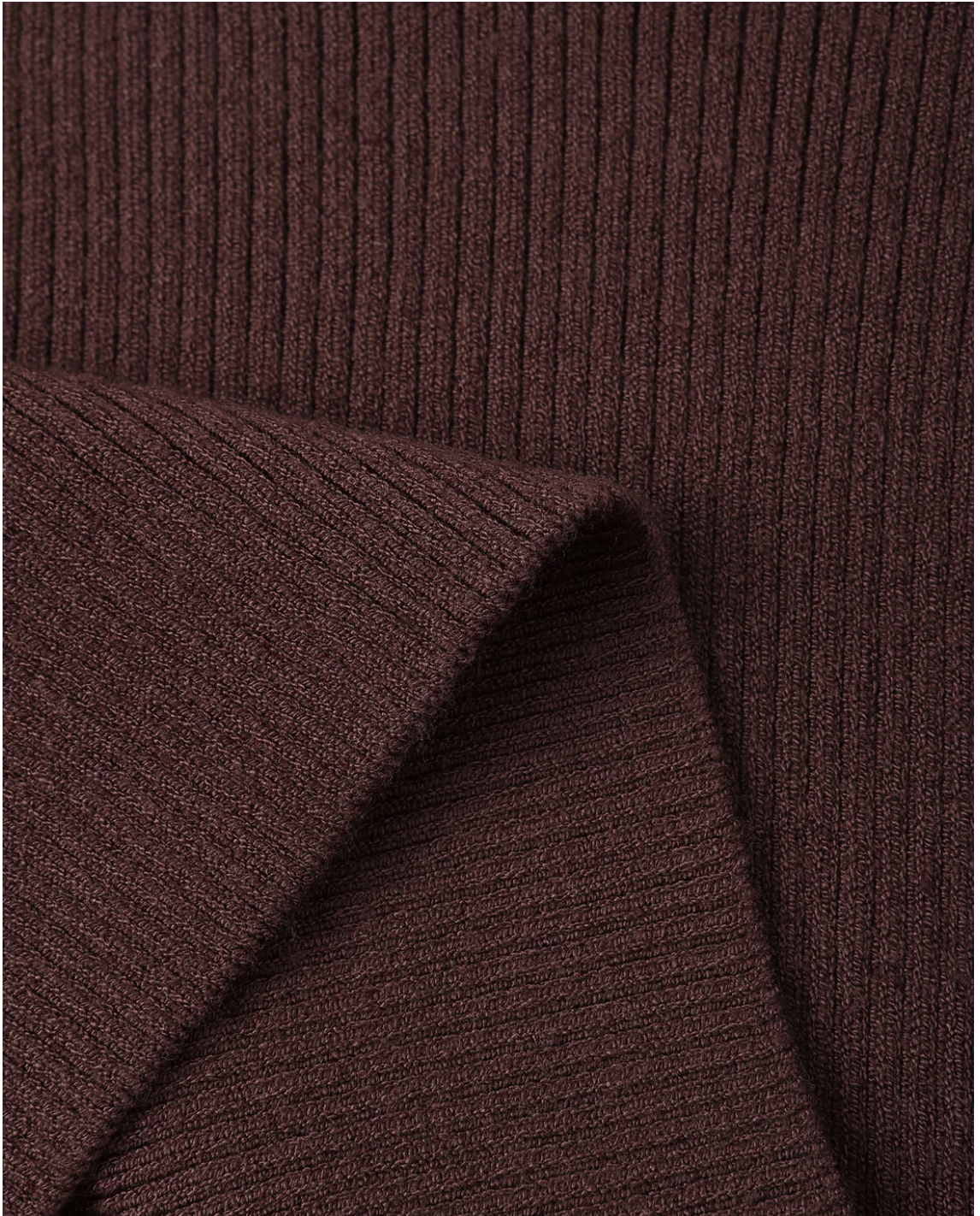 Burgundy Scalloped Tee