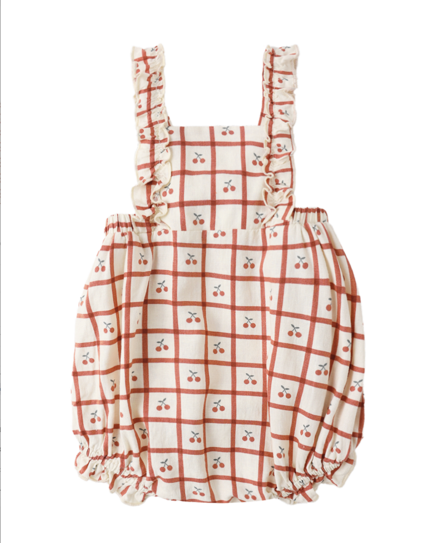 Cherry Check Chiara Romper