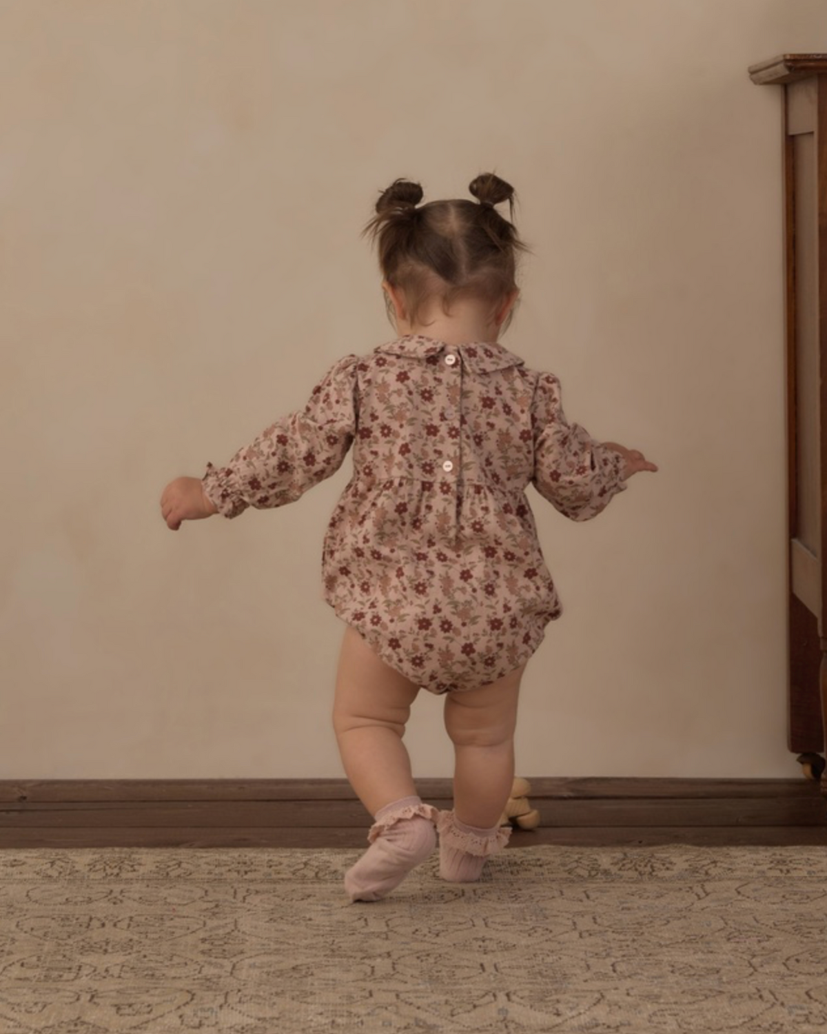 Pink Floral Cora Romper