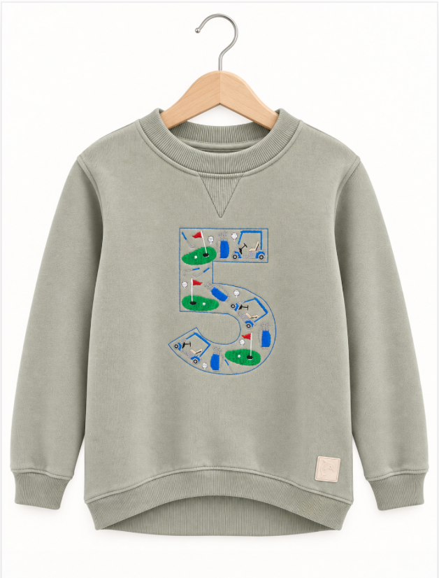 Golf Themed "5" Sweatshirt