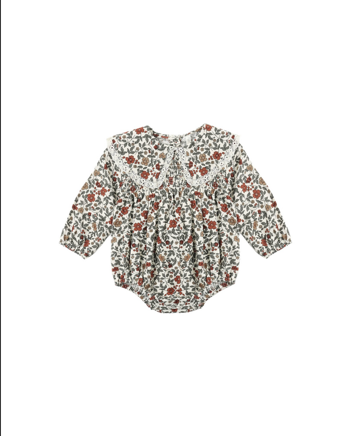 Holiday Floral Fern Romper