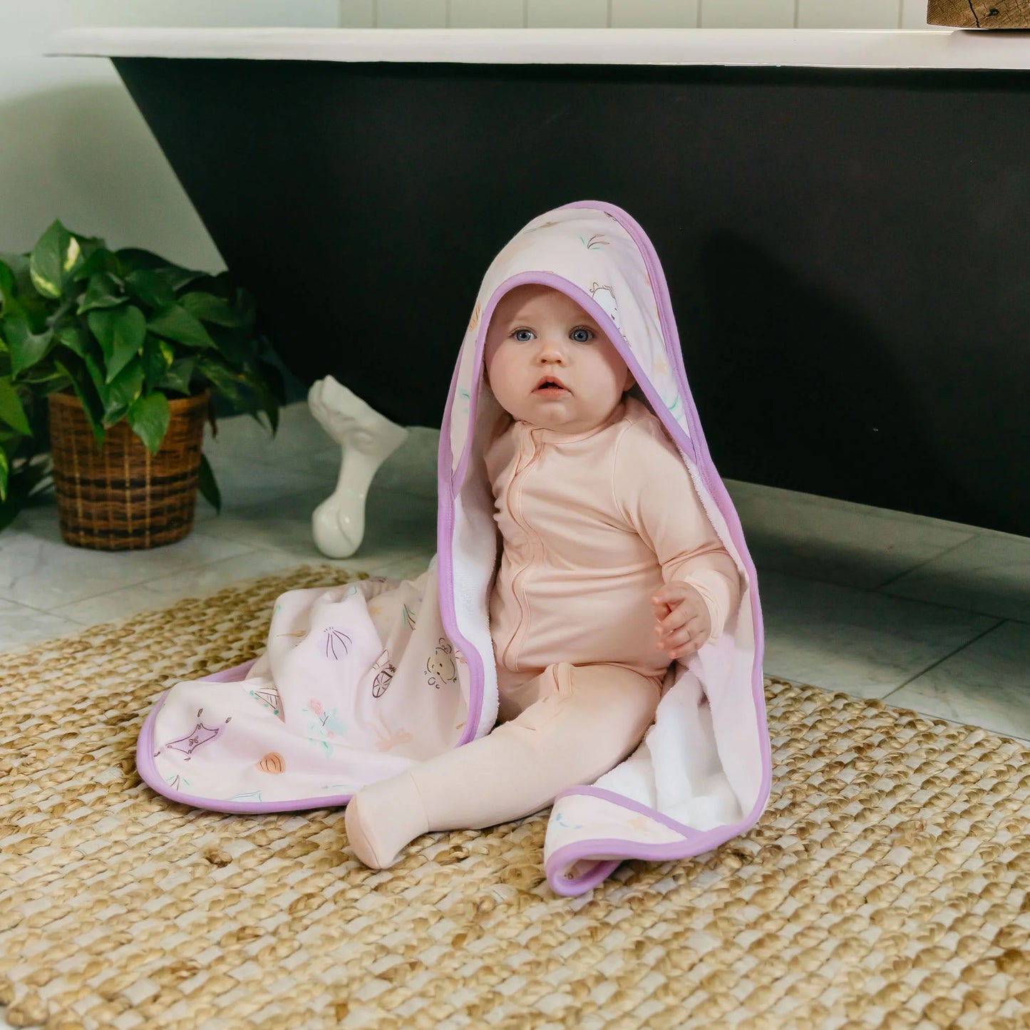 Enchanted Friends Knit Hooded Towel