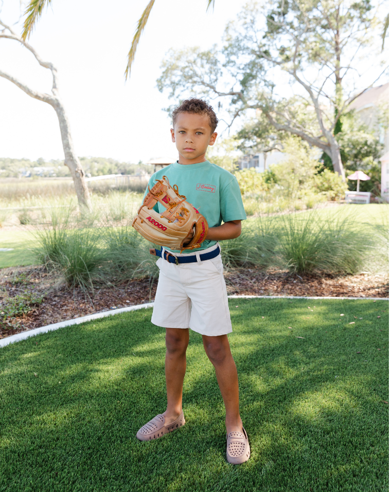 Baseball on Sage Tee