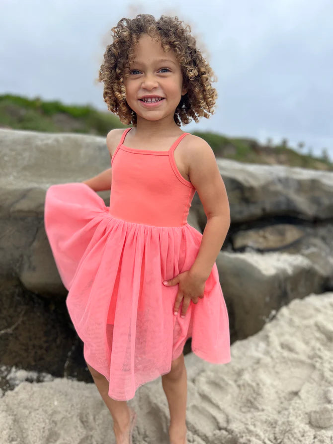 Coral Navy Tutu Dress