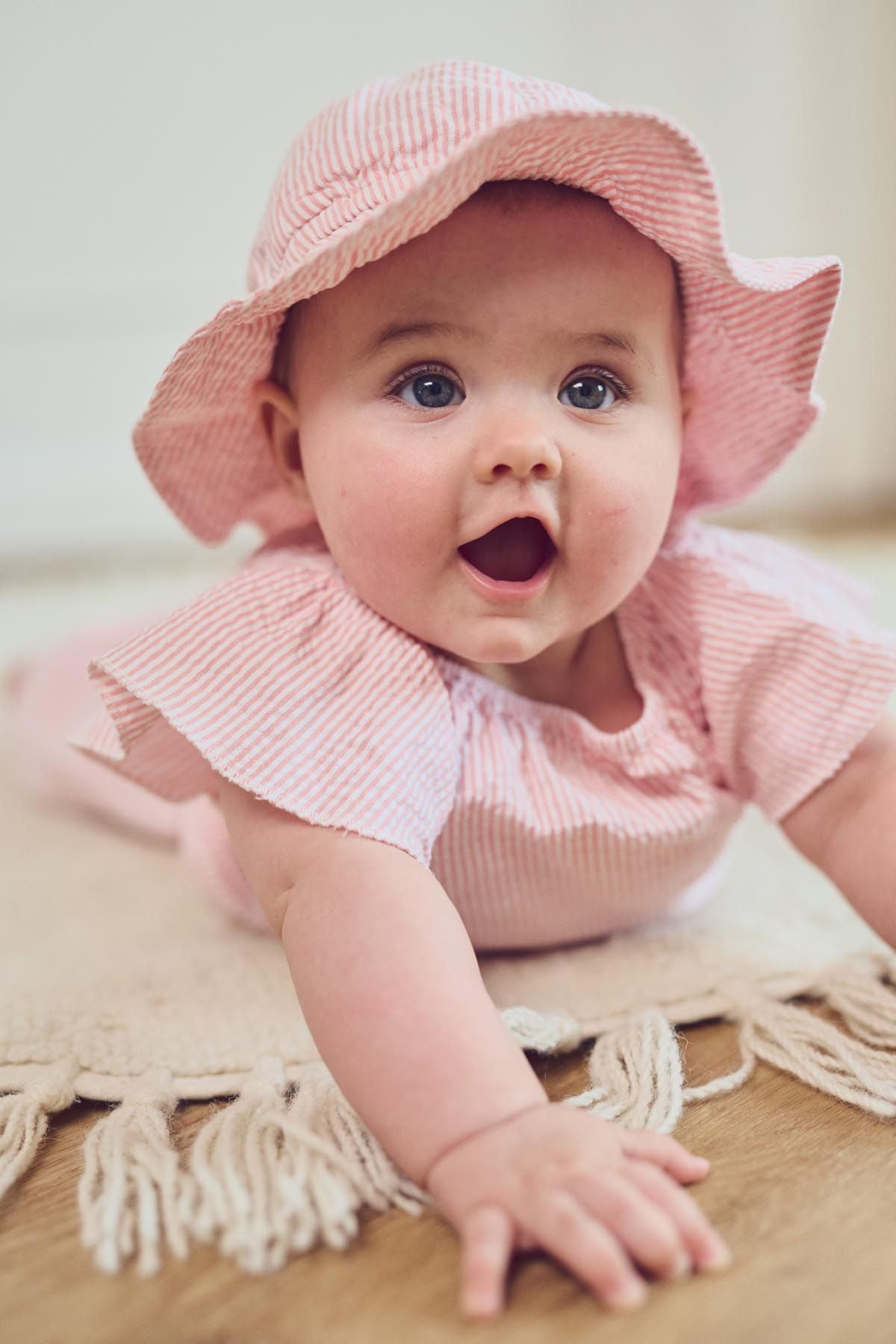 Seersucker Stripe Baby Tee