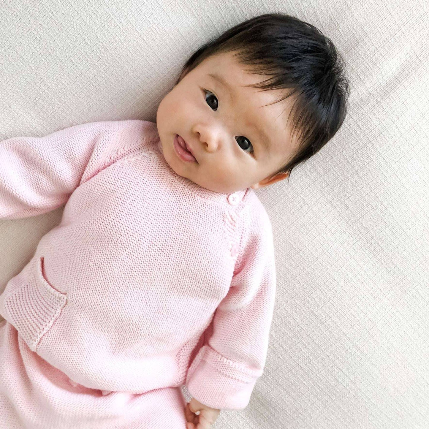 Pink Organic Knit 2 Pc. Set