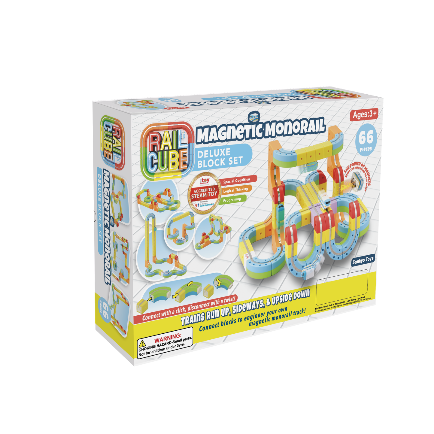 Rail Cube Magnetic Monorail Deluxe Set