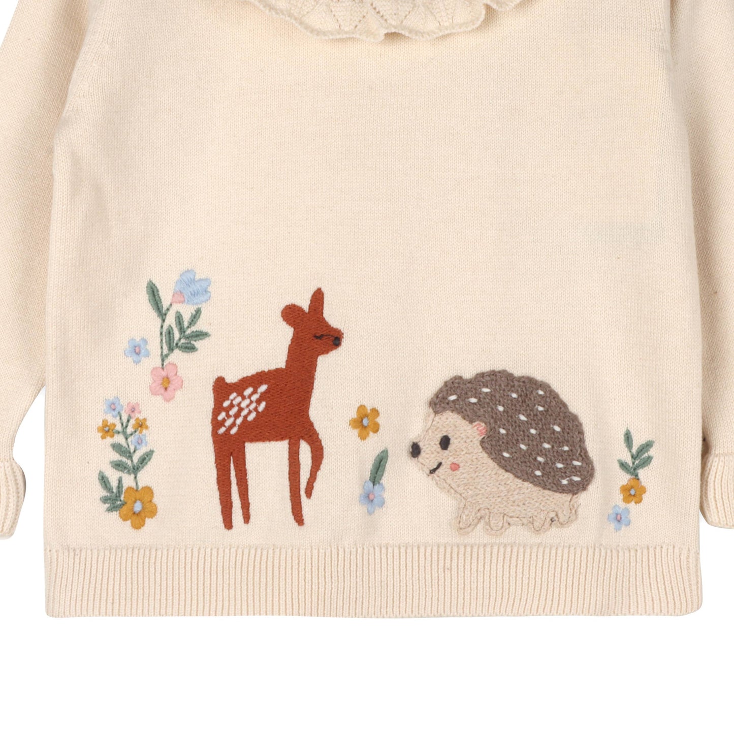 Woodland Embroidered Sweater Knit Set