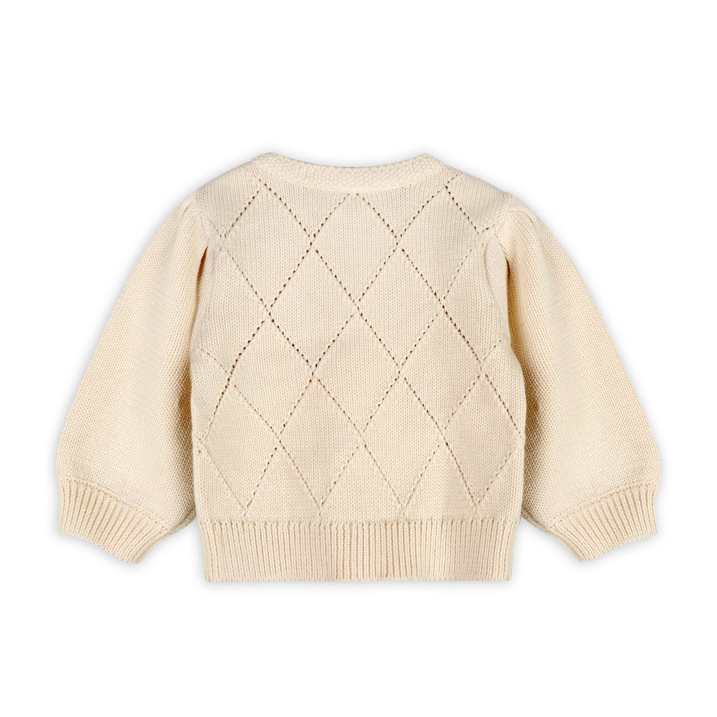 Floral Organic Knit Embroidered Cardigan