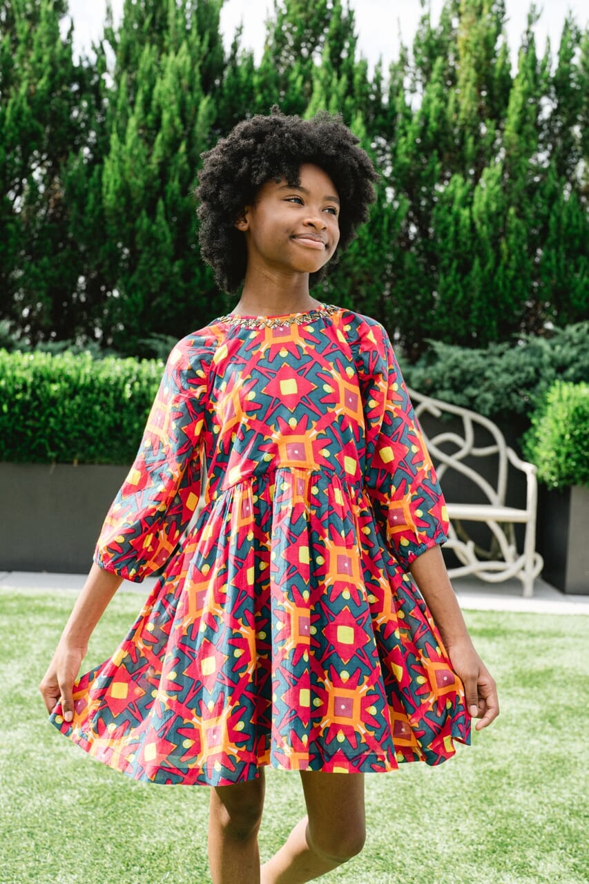 Exploded Starburst Naomi Dress