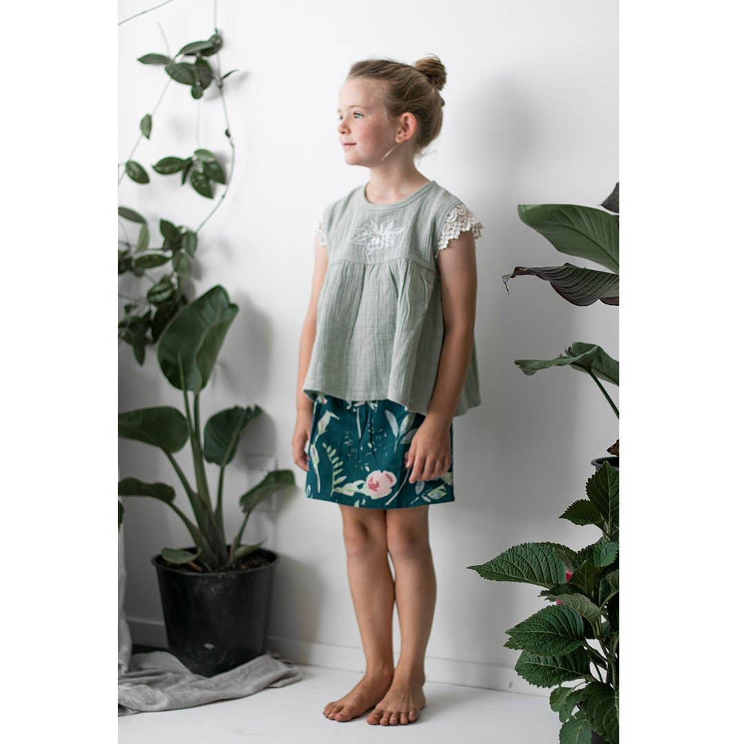 Green Leavings Evie Skirt