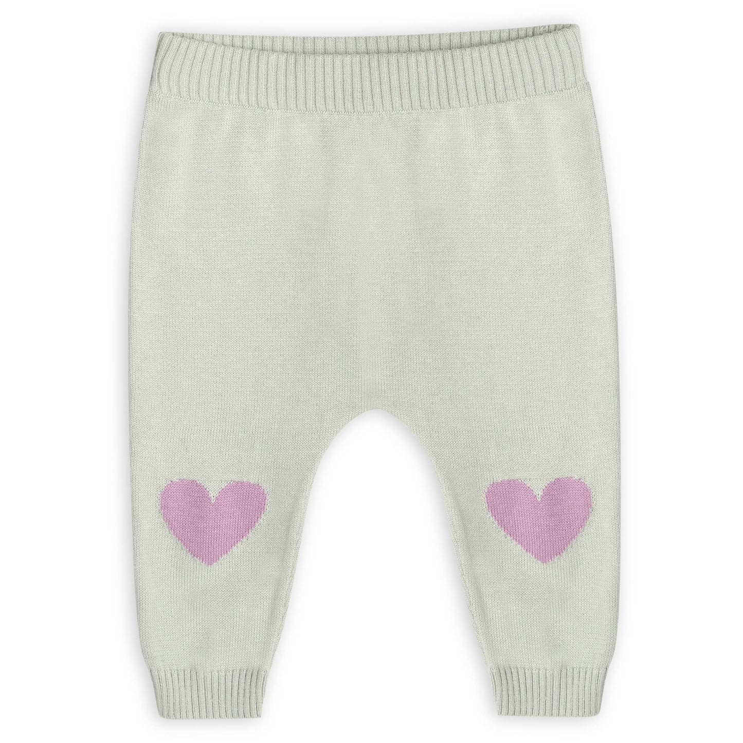Flower & Heart Baby Sweater Set