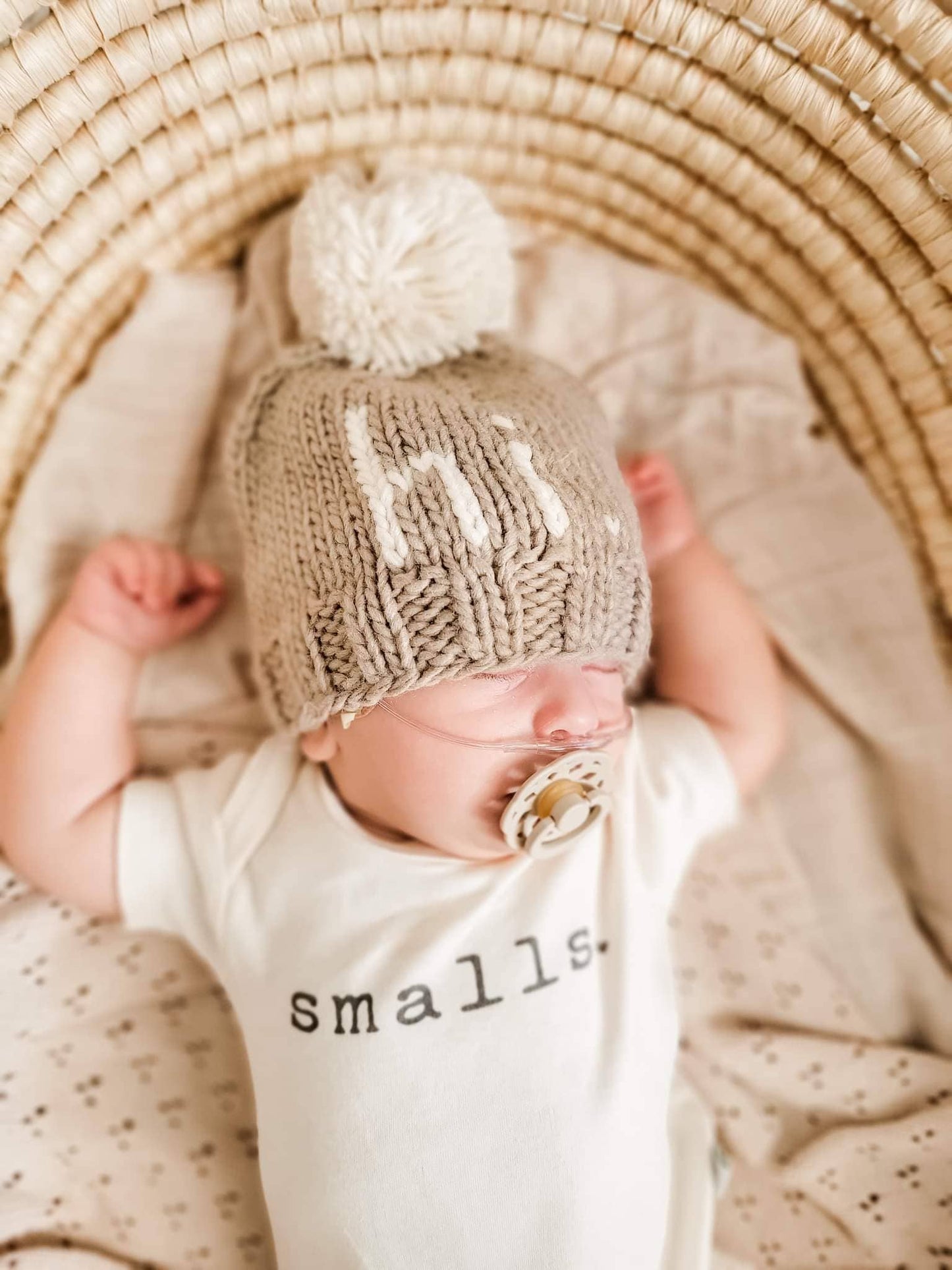 hi. Pebble Brown Knit Beanie