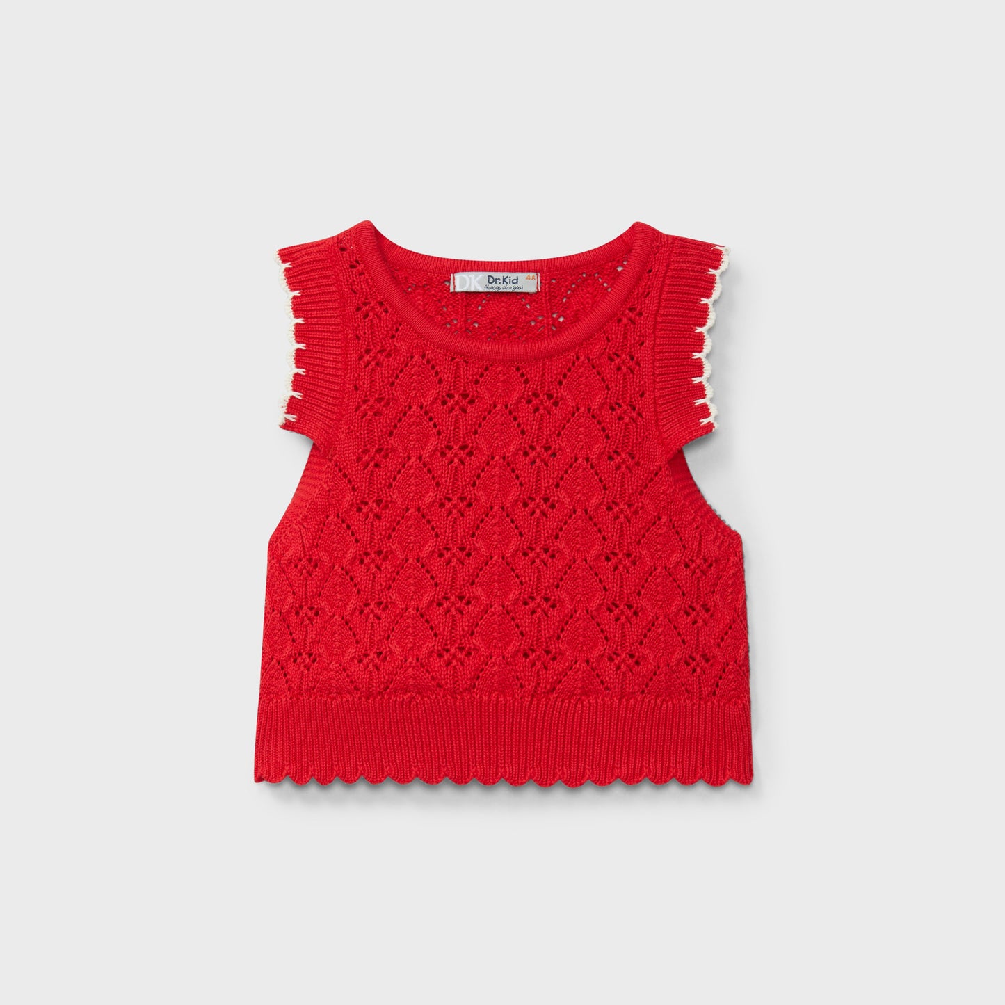 DK409 Girls' Red Top