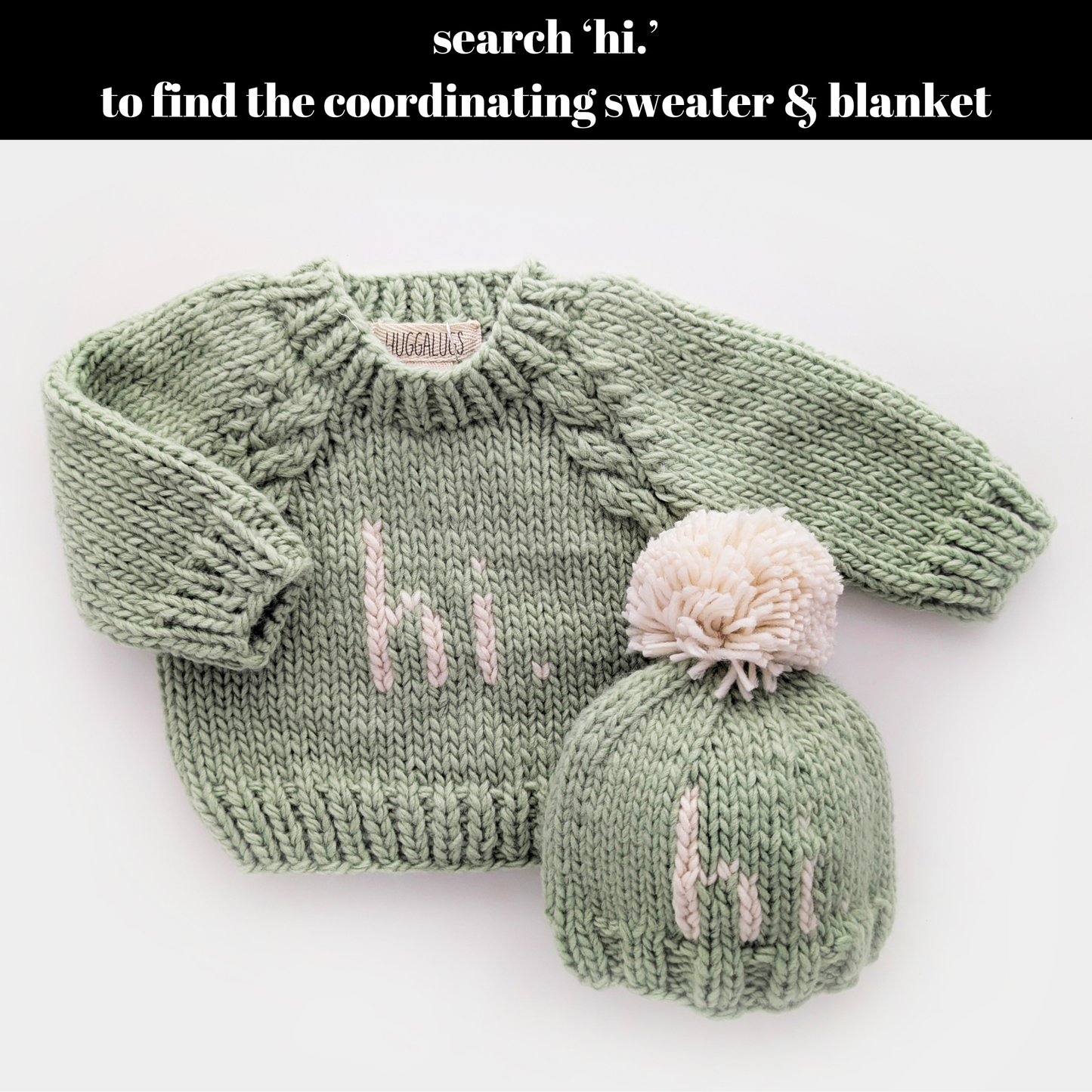 Hi. Sage Hand Knit Beanie