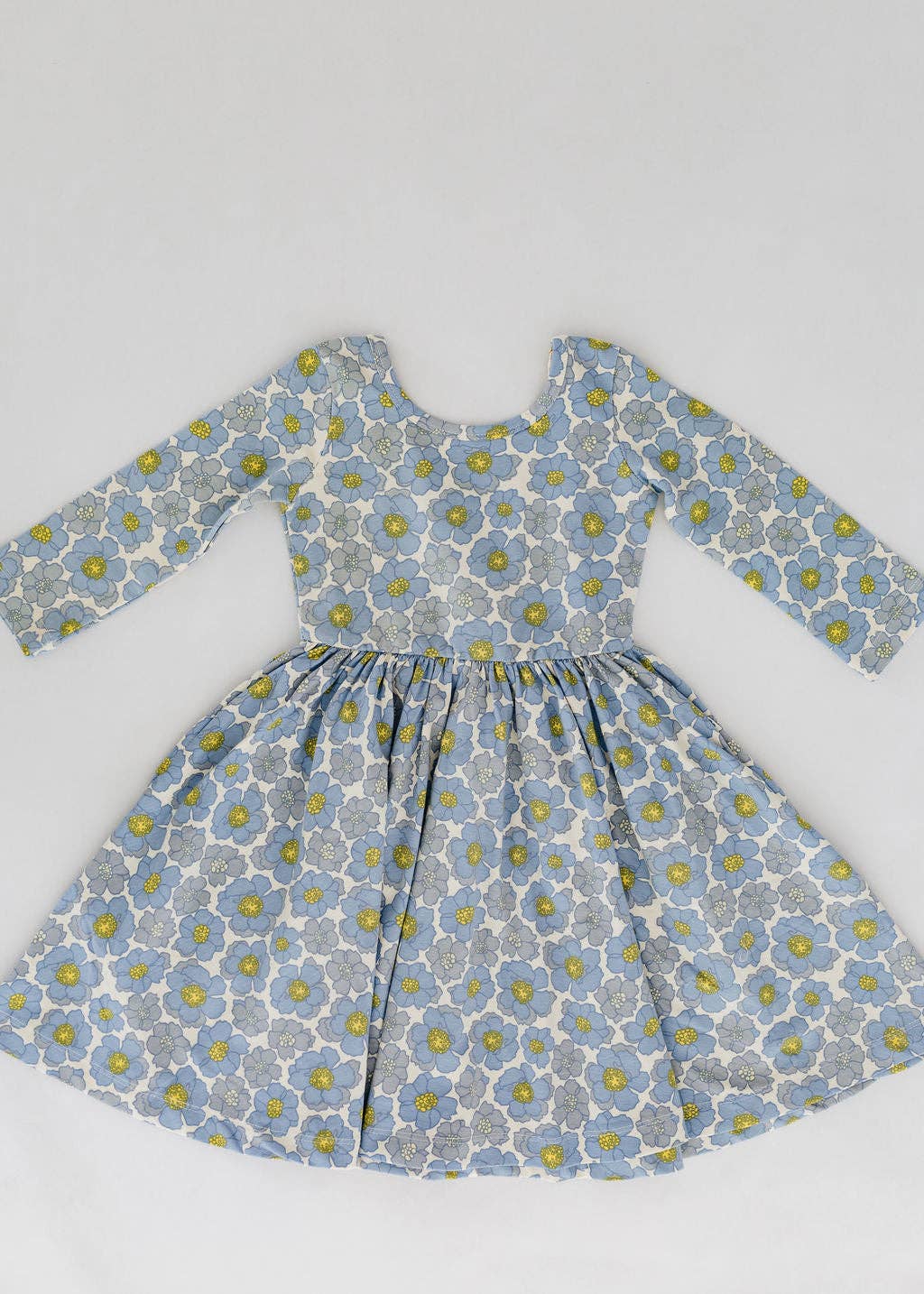 Twirl Dress in Periwinkle Meadow