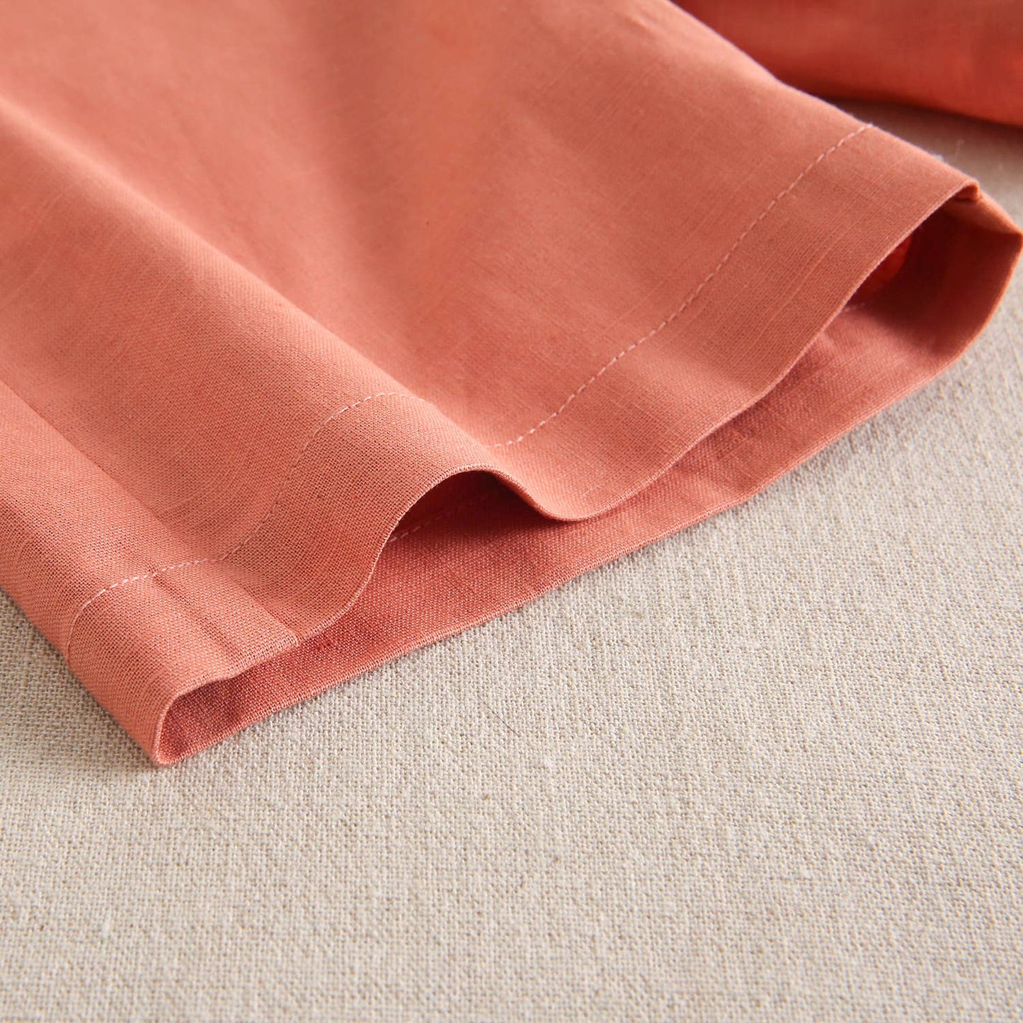 Solid coral children's shorts