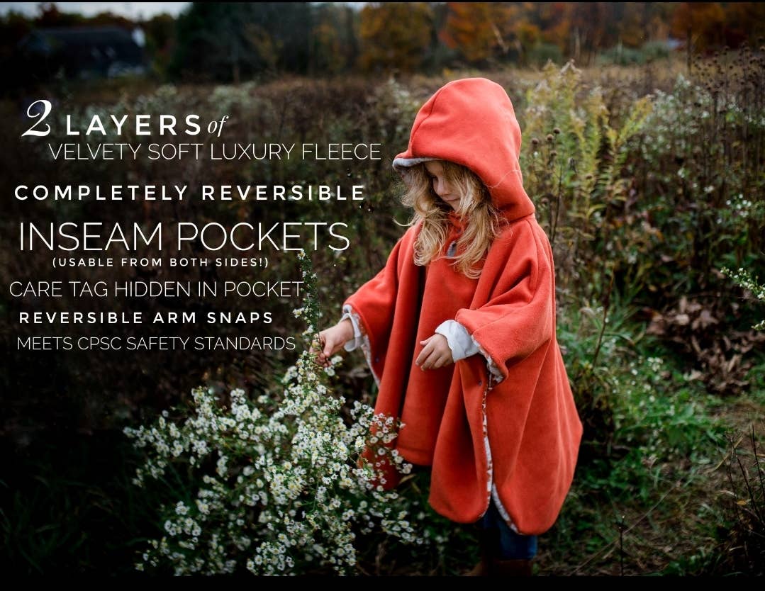 Floral Fleece Car Seat Poncho