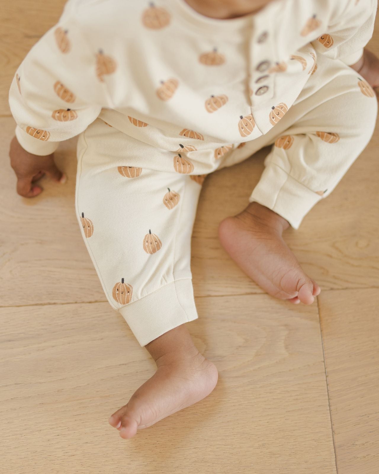 Smiley Pumpkins Relaxed Fleece Jumpsuit