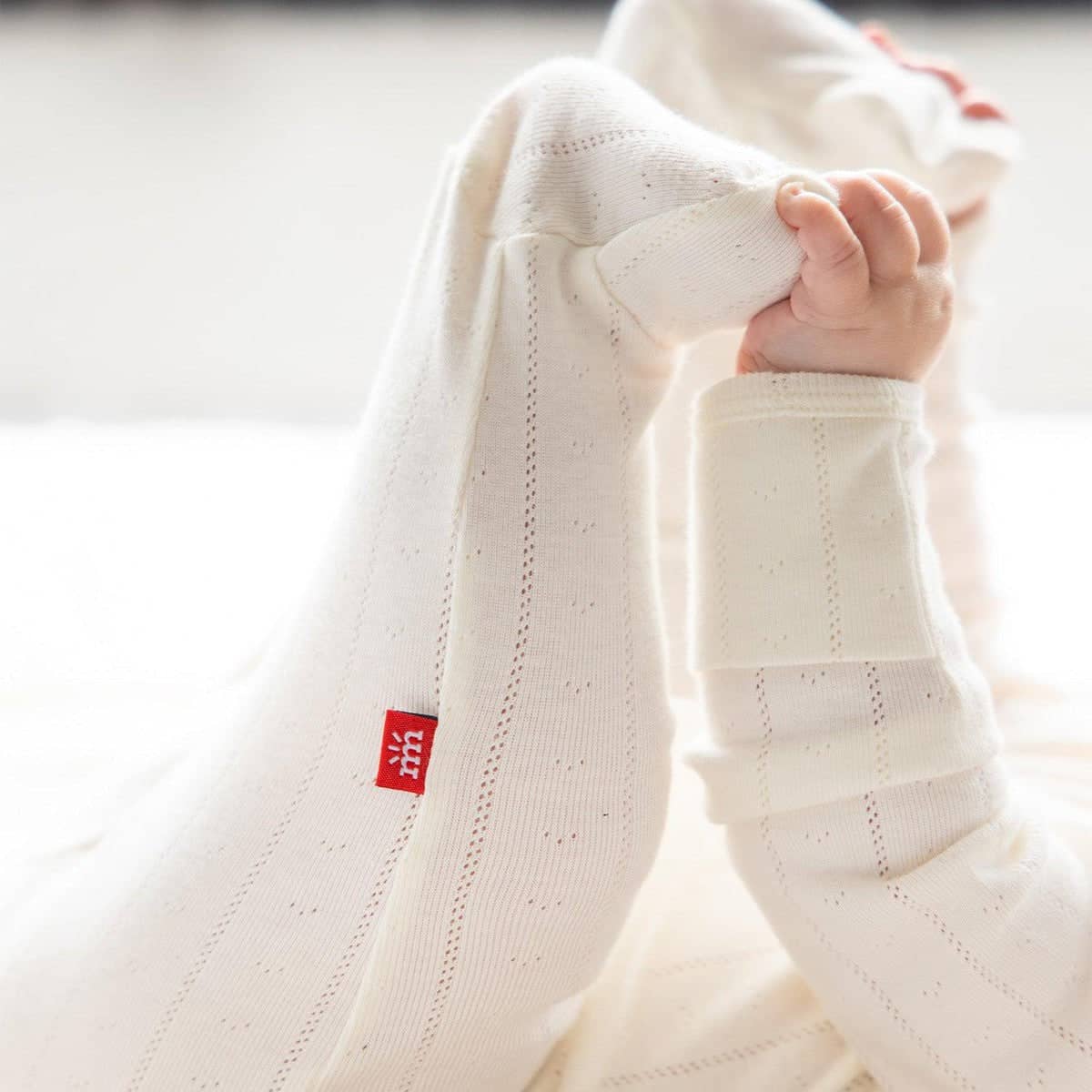 Love Lines Tofu Pointelle Footie