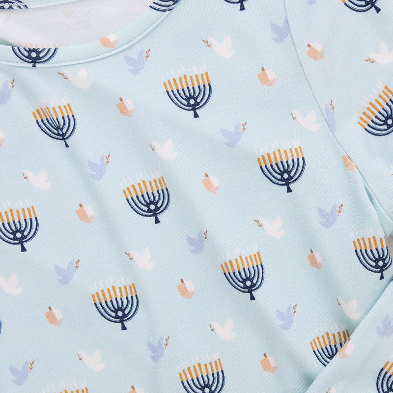Peaceful Hannukah Bamboo PJ Set