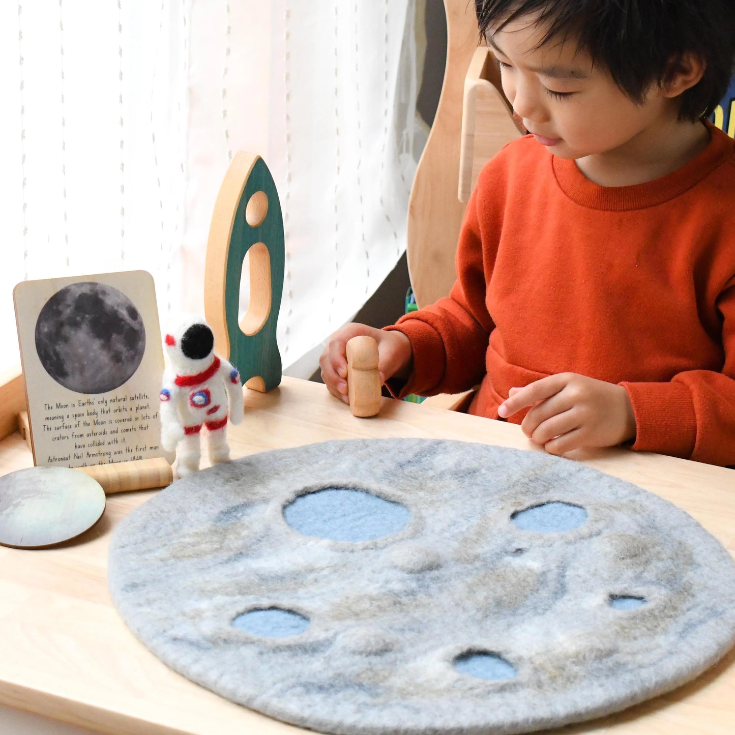 Moon Crater with Astronaut Space Playscape