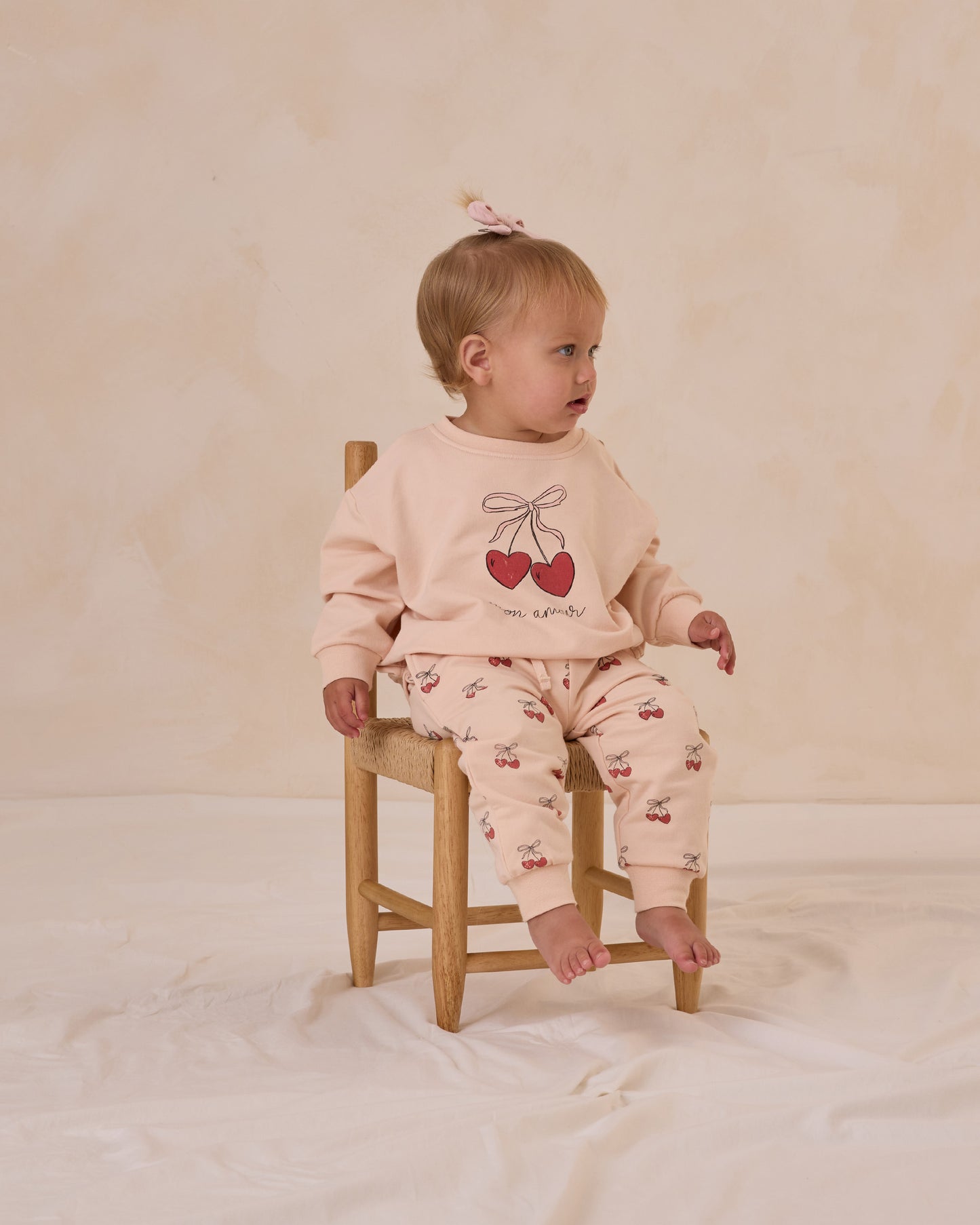 Relaxed Mon Amour Sweatshirt and Pant Set