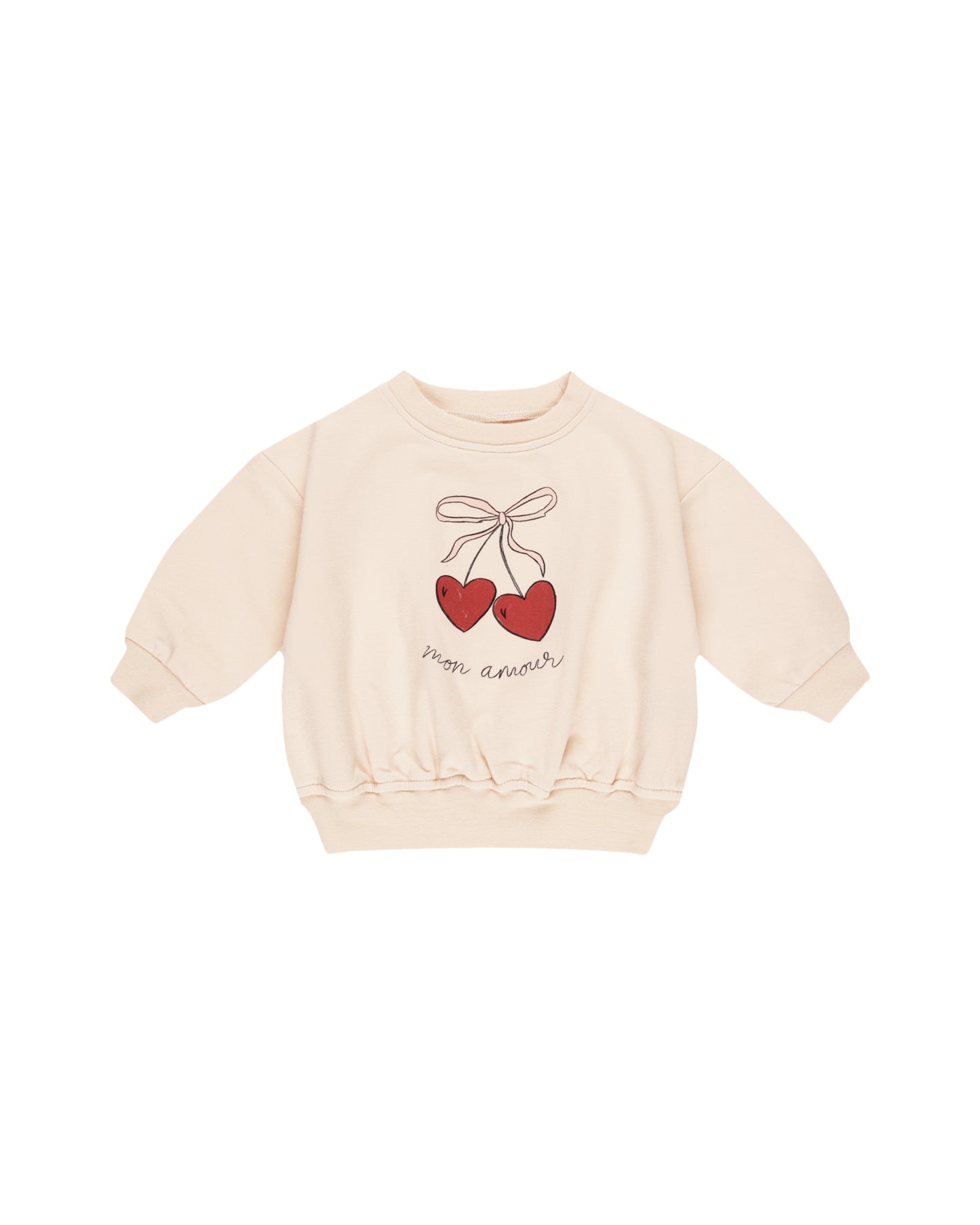 Relaxed Mon Amour Sweatshirt and Pant Set