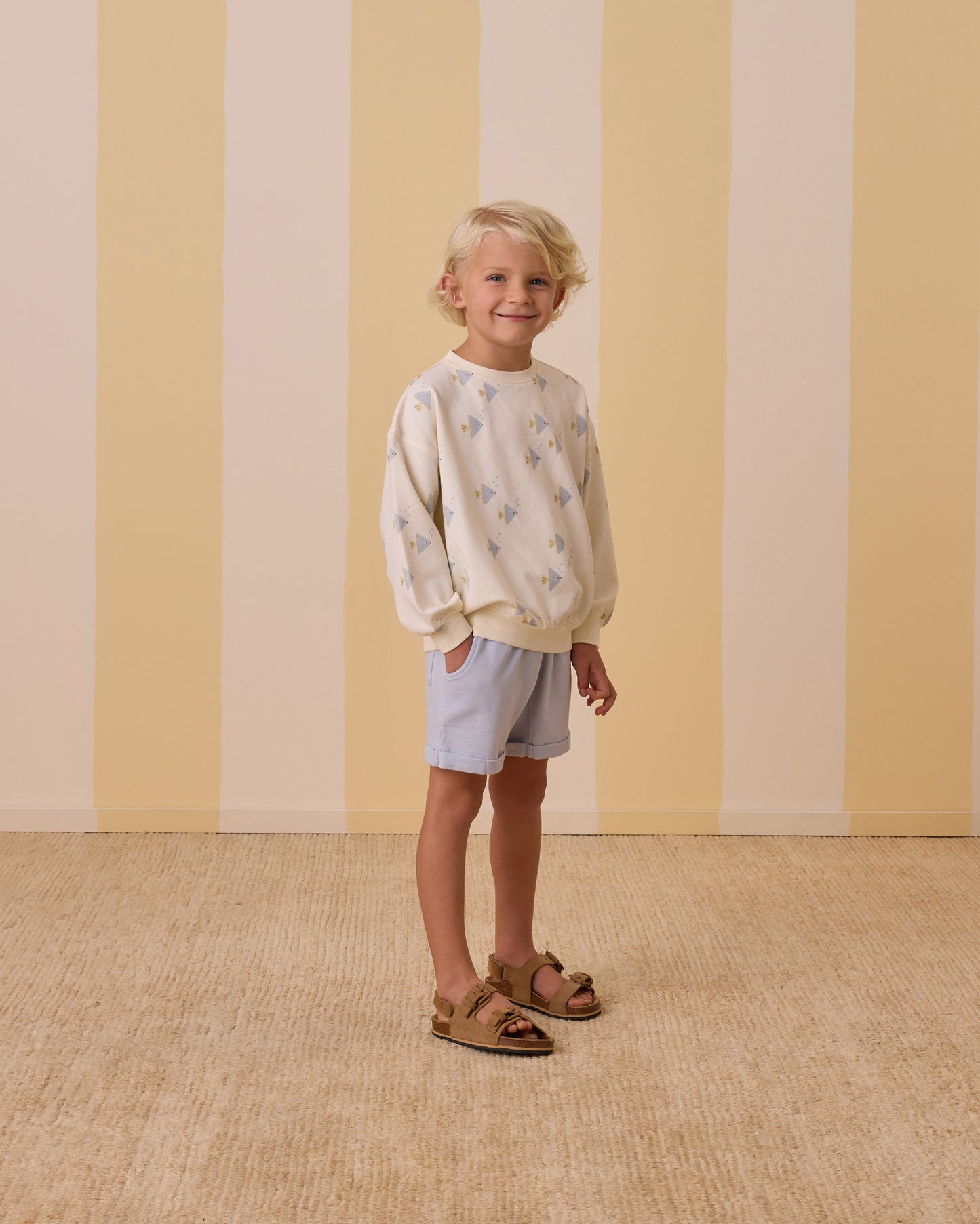 Relaxed Light Blue Shorts