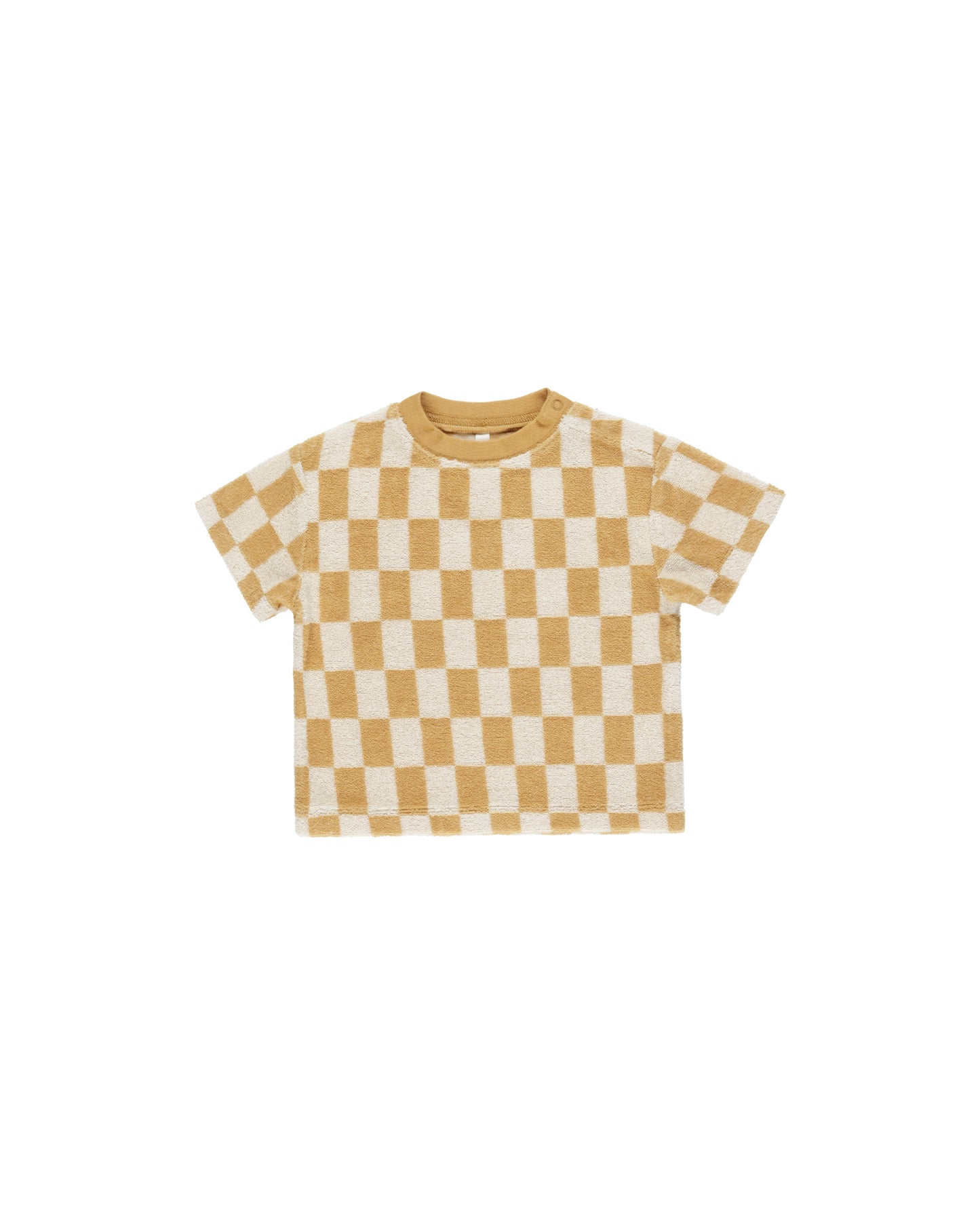 Relaxed Marigold Check Tee