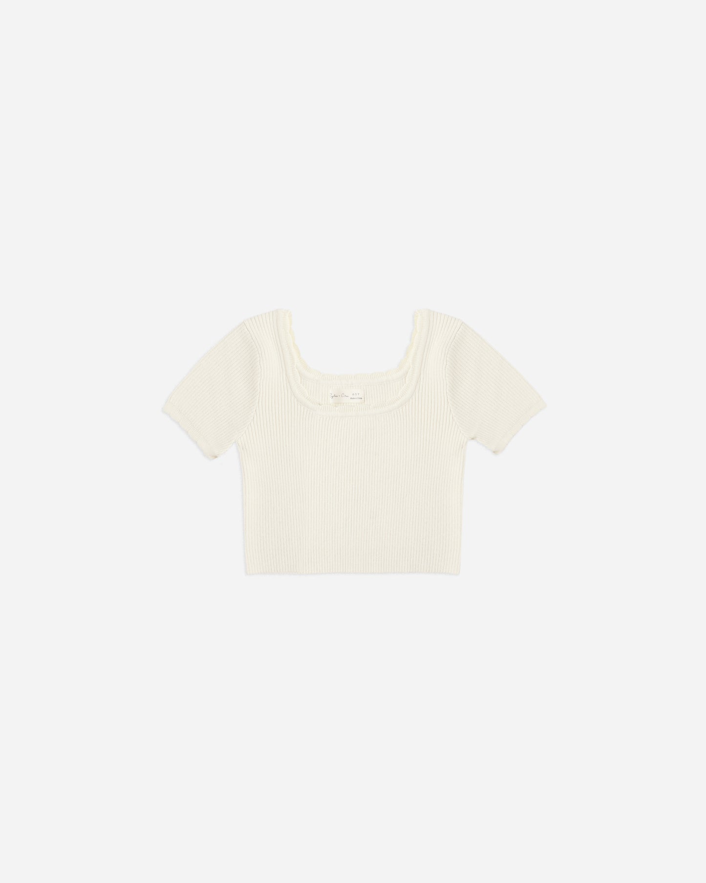 Natural Scallop Tee