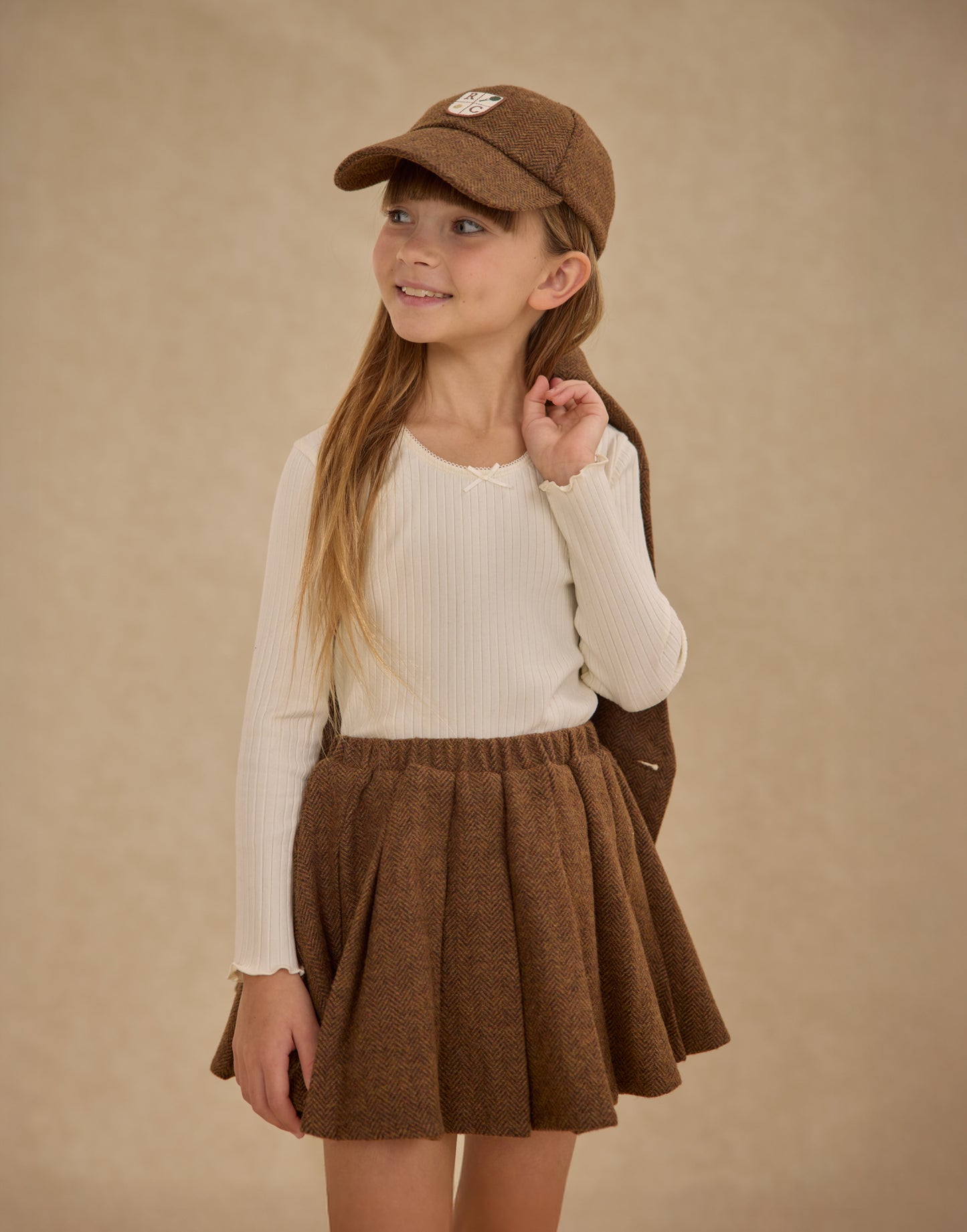 Rustic Plaid Pleated Mini Skirt