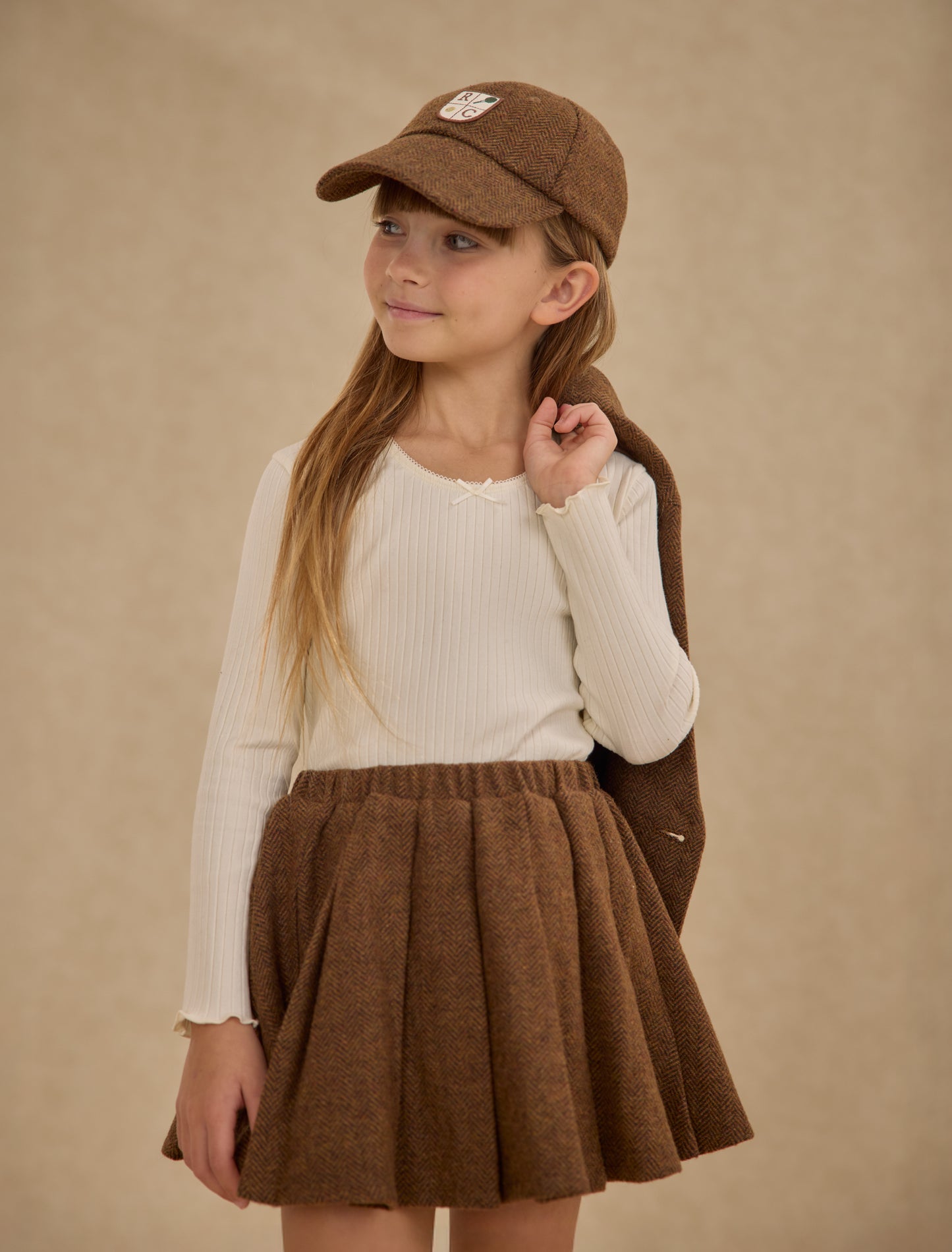 Rustic Plaid Pleated Mini Skirt