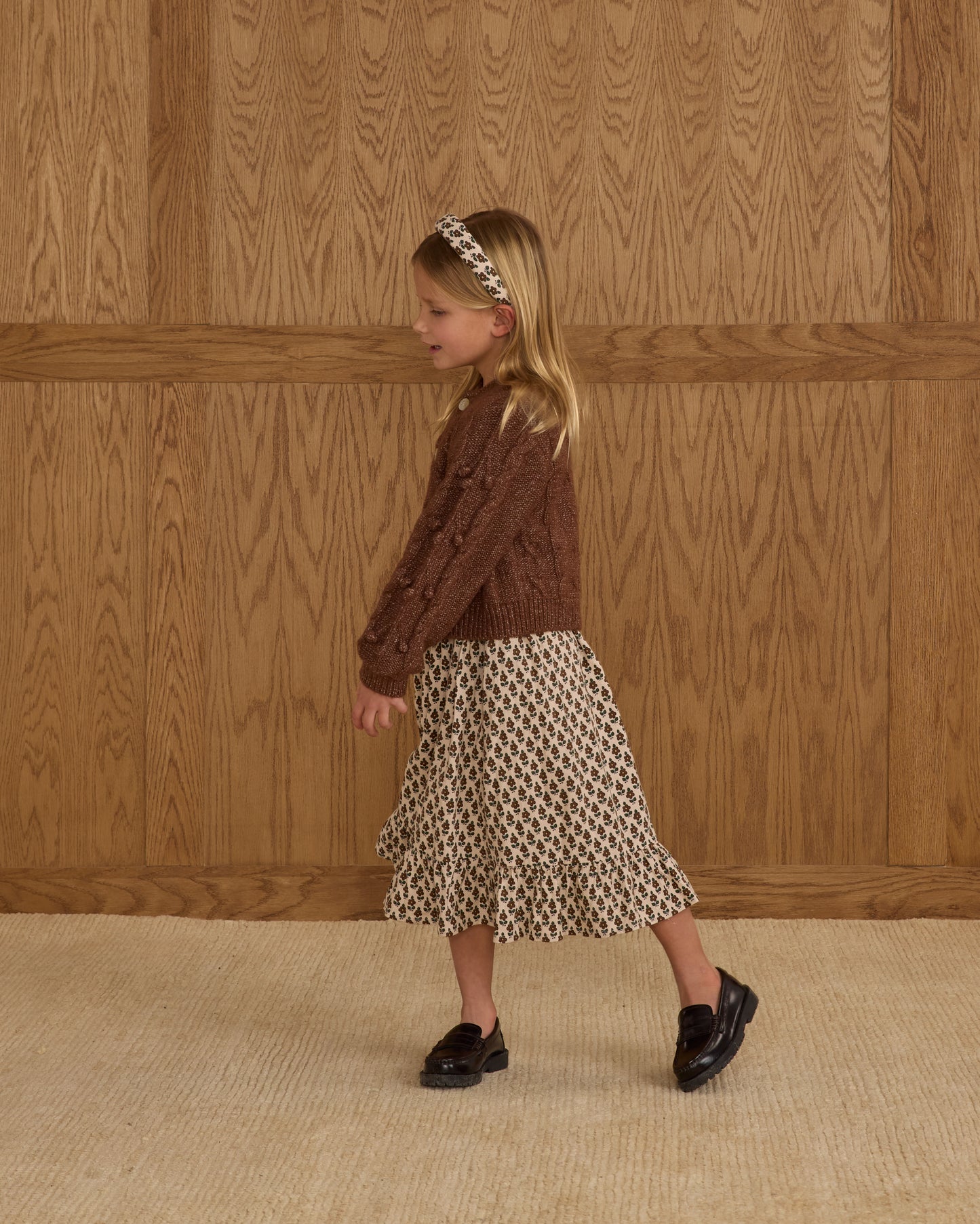 Brown Bobble Cardigan