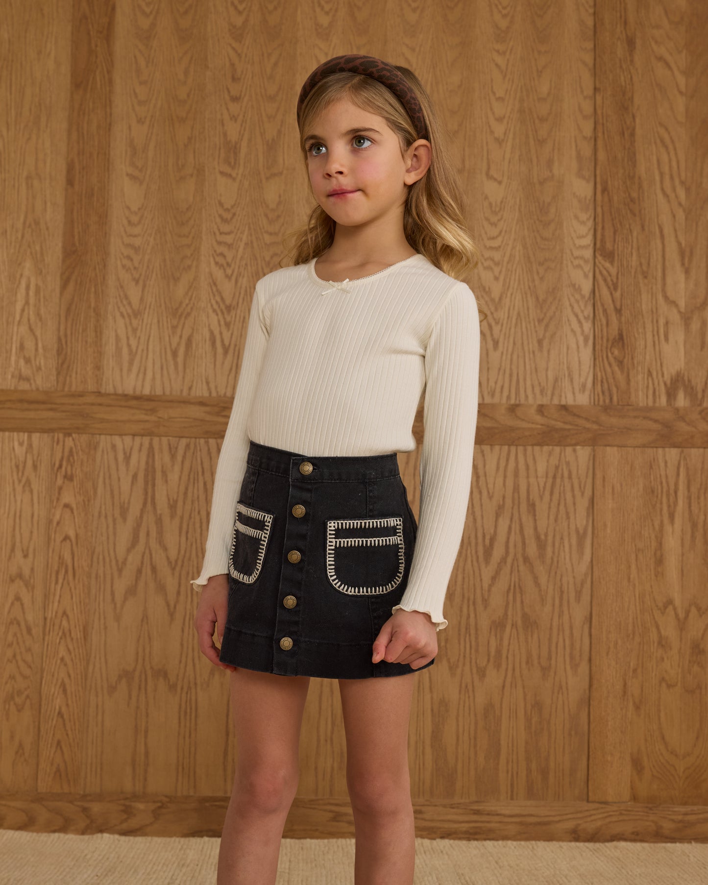 Black Denver Mini Skirt