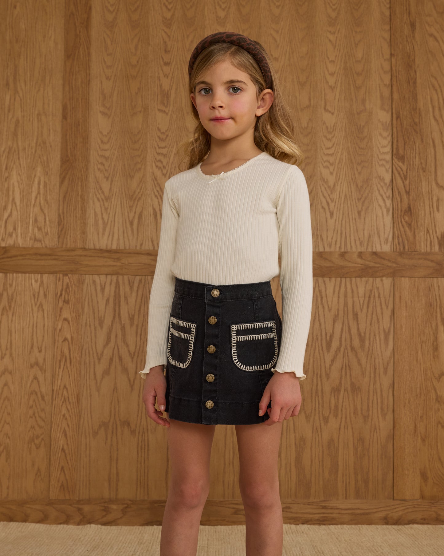 Black Denver Mini Skirt