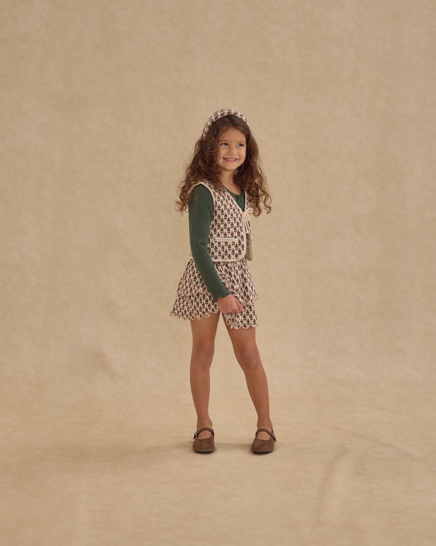 Harvest Floral Rose Mini Skirt