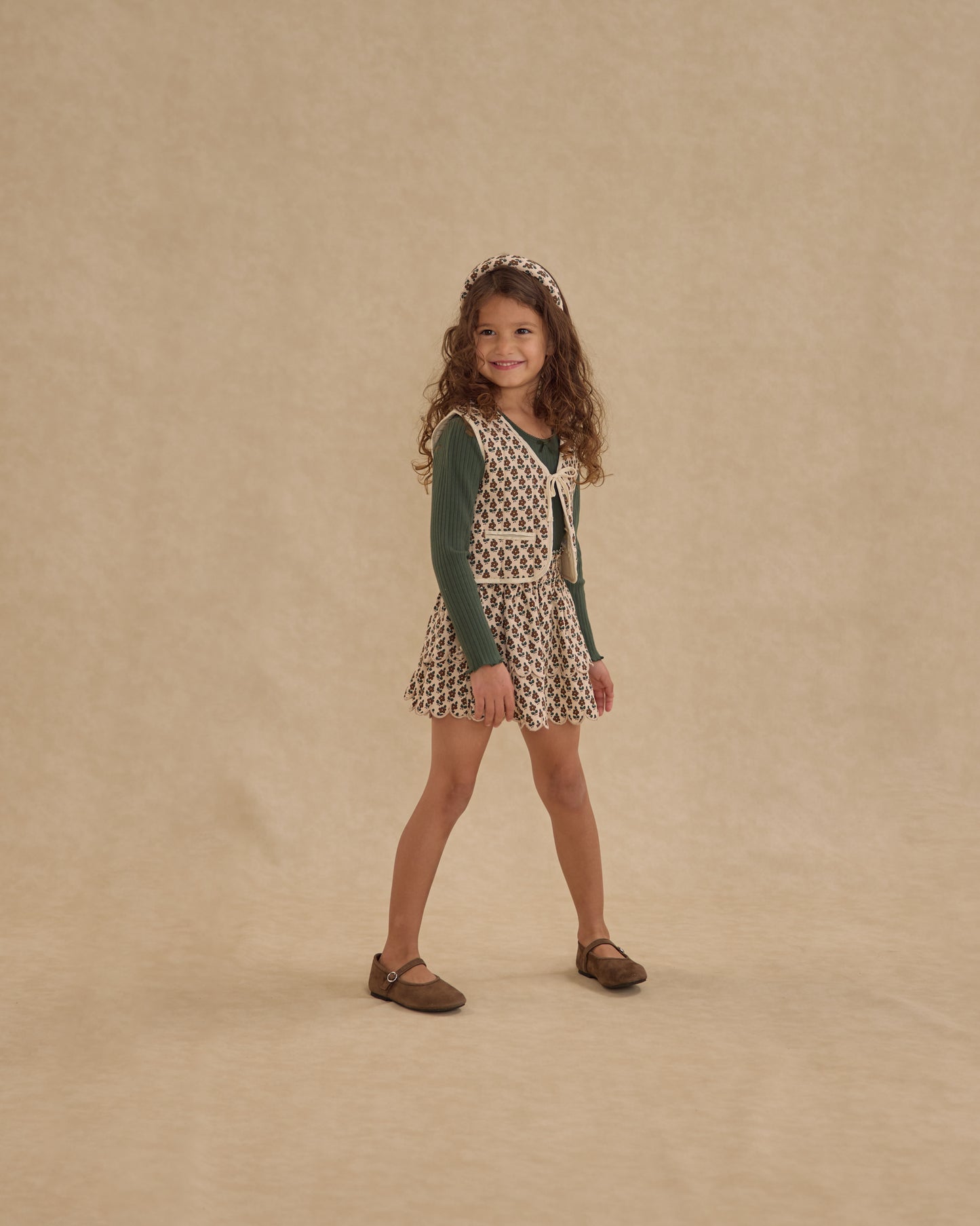 Harvest Floral Rose Mini Skirt