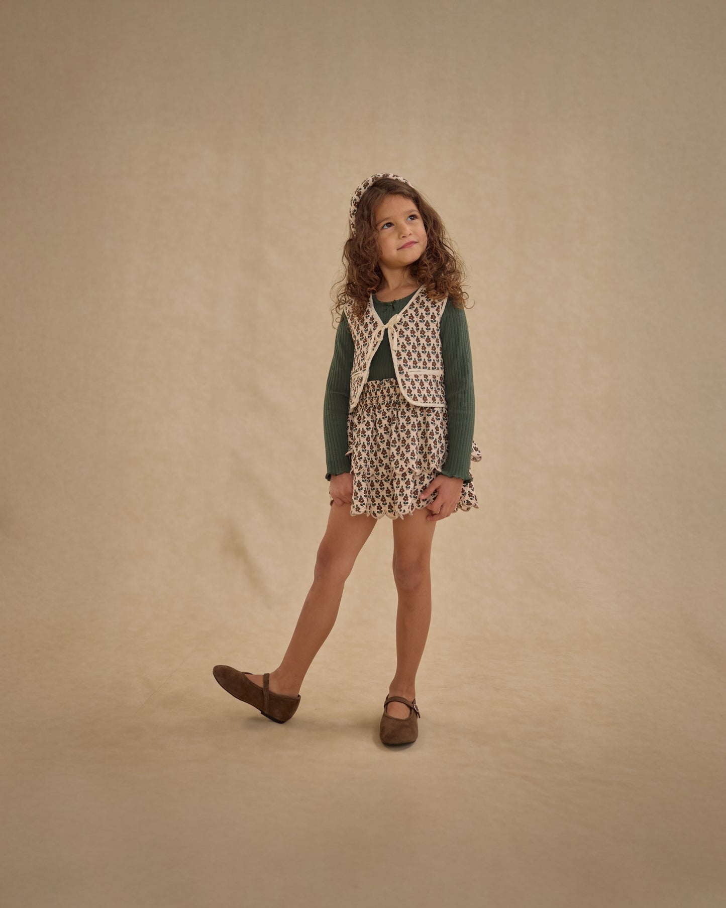 Harvest Floral Rose Mini Skirt