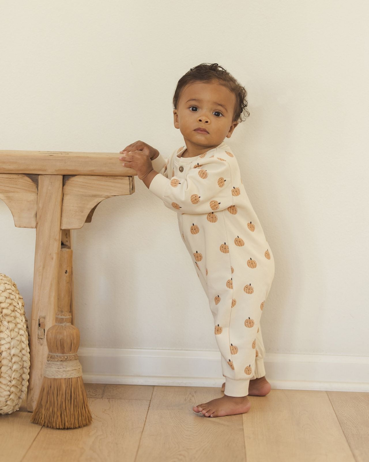 Smiley Pumpkins Relaxed Fleece Jumpsuit